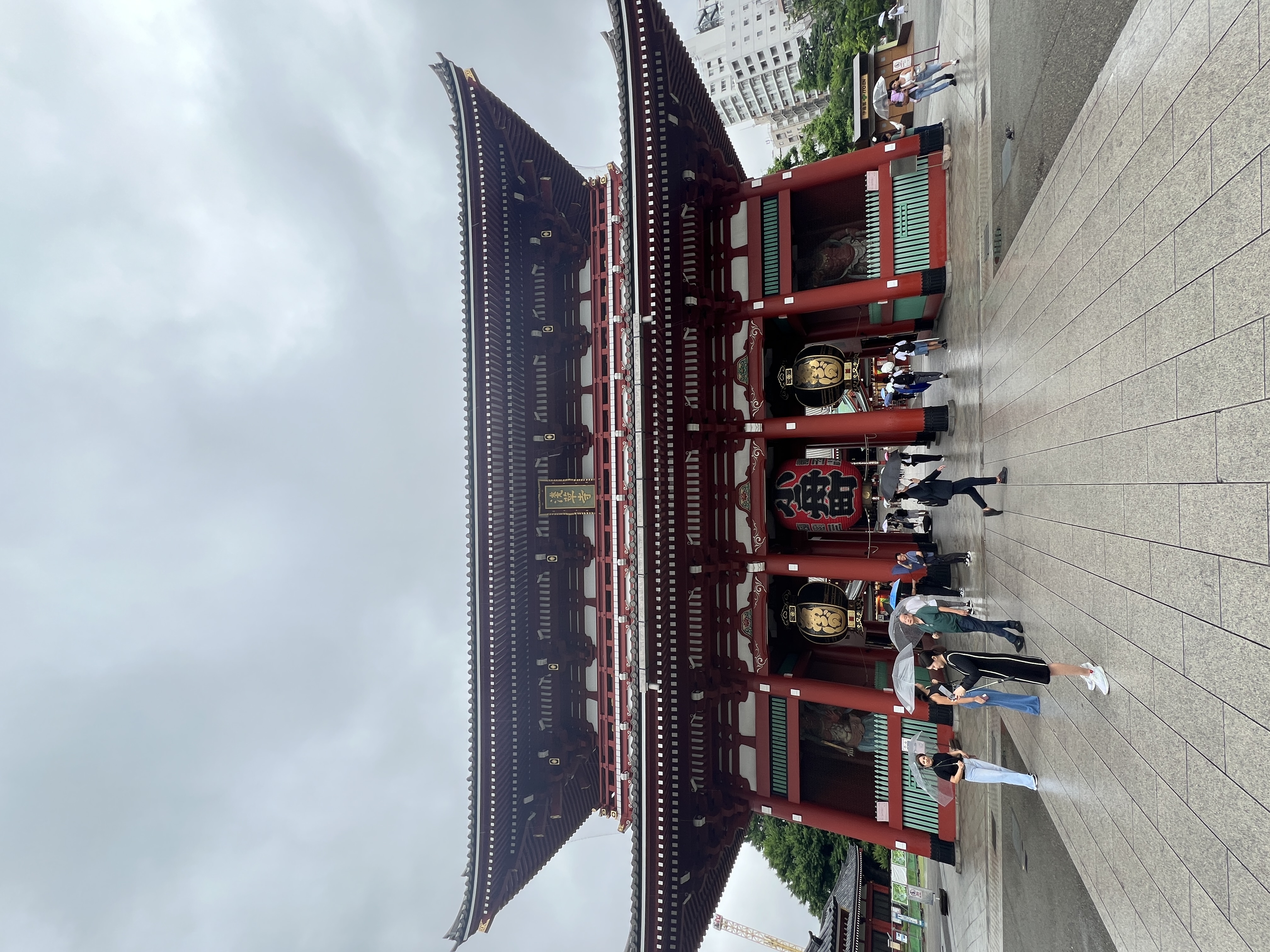 Sanctuaire Asakusa à Tokyo : extérieur du sanctuaire